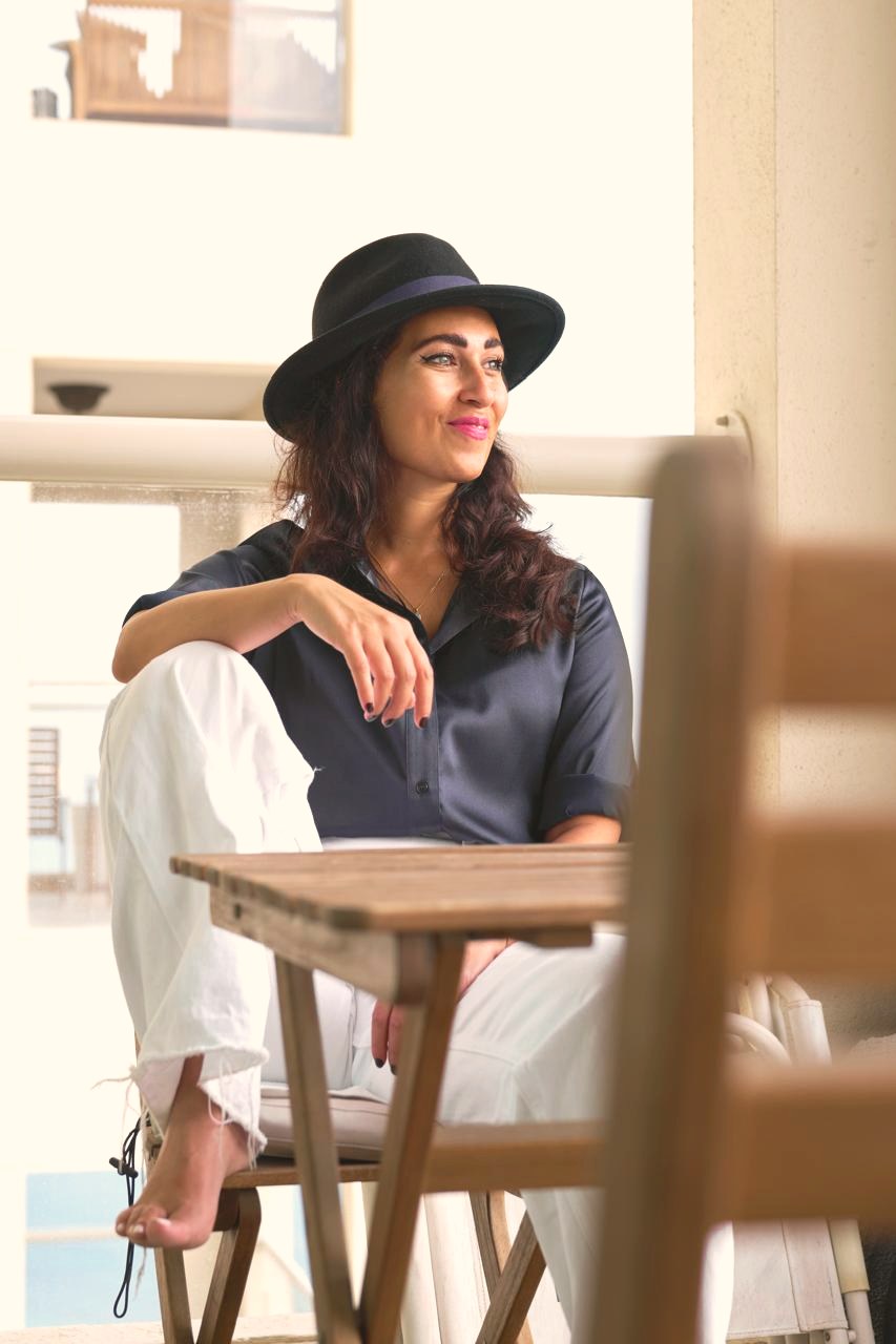Shazia, smiling in warm afternoon light